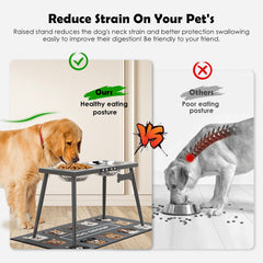 ADENGL splash-proof mat under bowls protects floor and keeps area dry