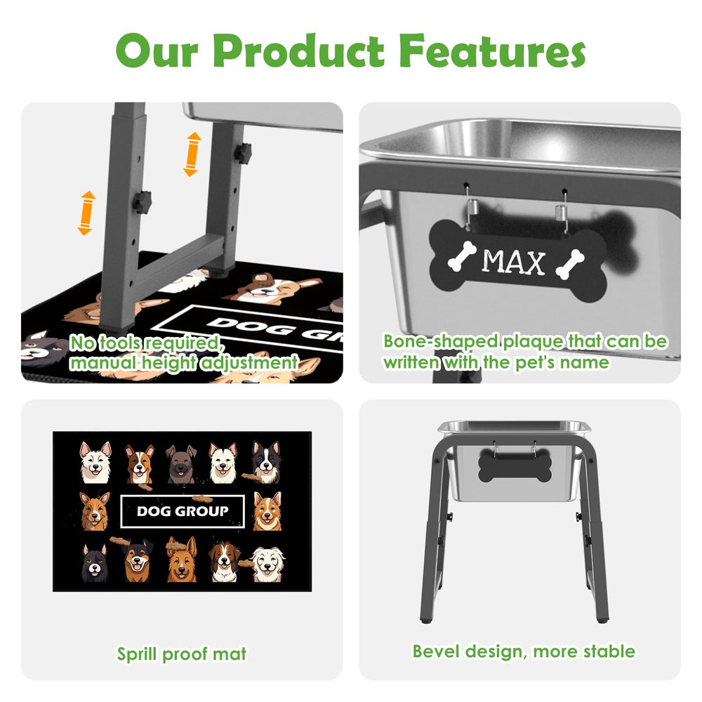 ADENGL height-adjustable (11–17in) for comfortable drinking posture.