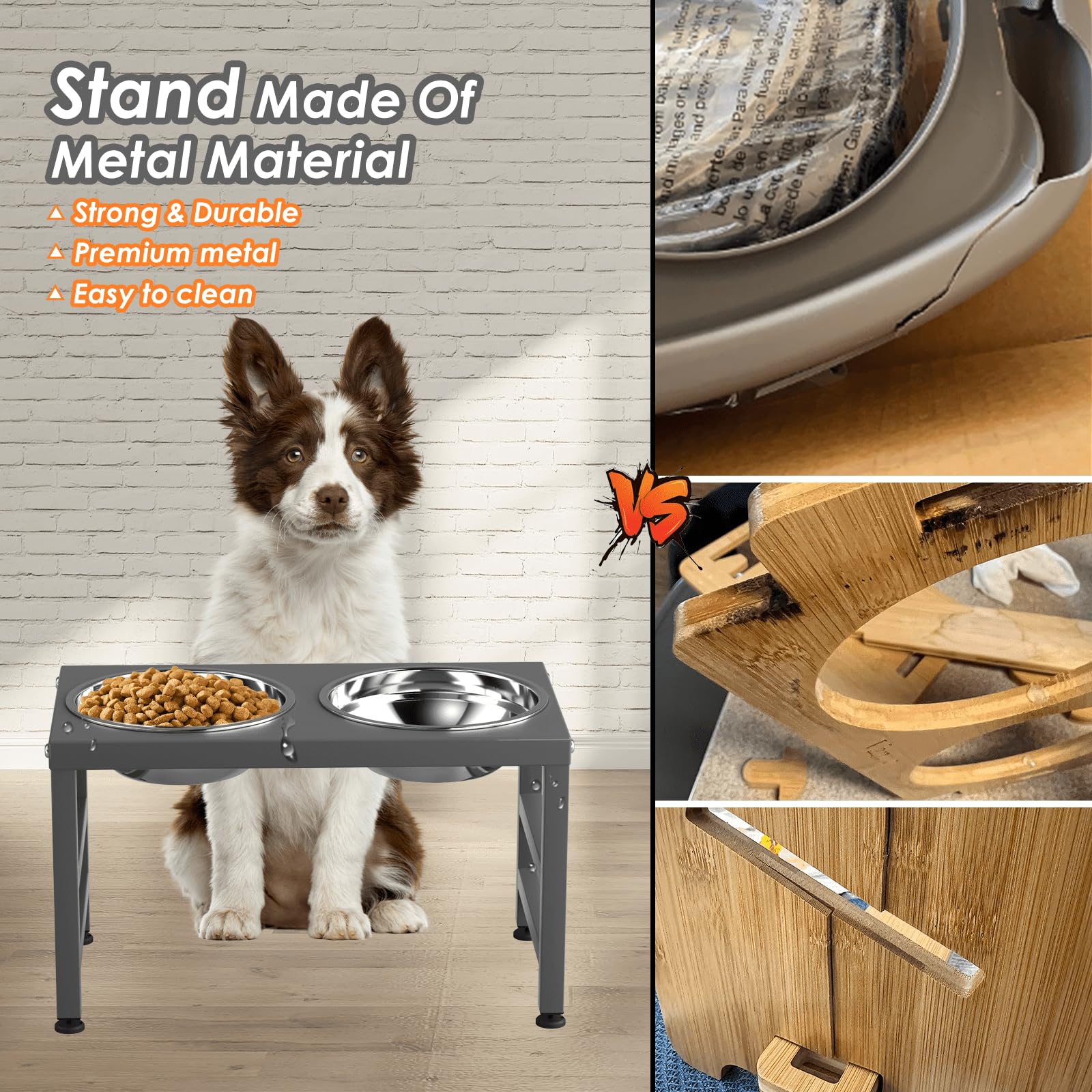 ADENGL non-slip mat under bowls keeps feeding area clean and stable