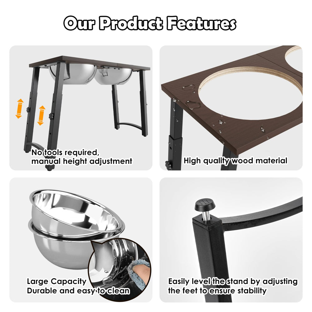 ADENGL rust-proof-metal-legs-stable-dining reduce wobble for eager eaters.