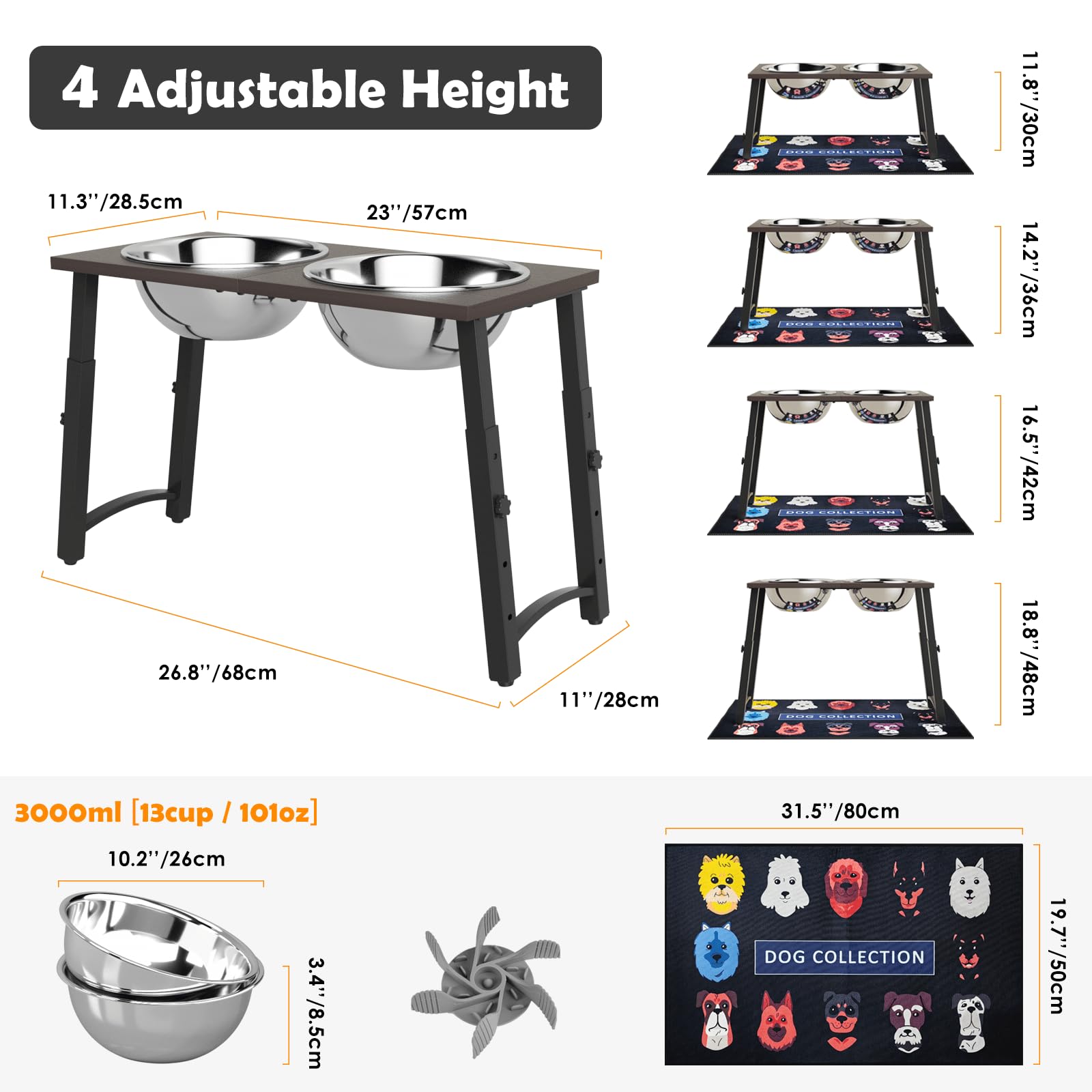 ADENGL slow-feeder spiral inserts promote slower eating and calm meals