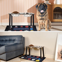 ADENGL spill-proof mat keeps the feeding area tidy and dry