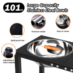 ADENGL splash-proof mat under bowls keeps feeding area clean.
