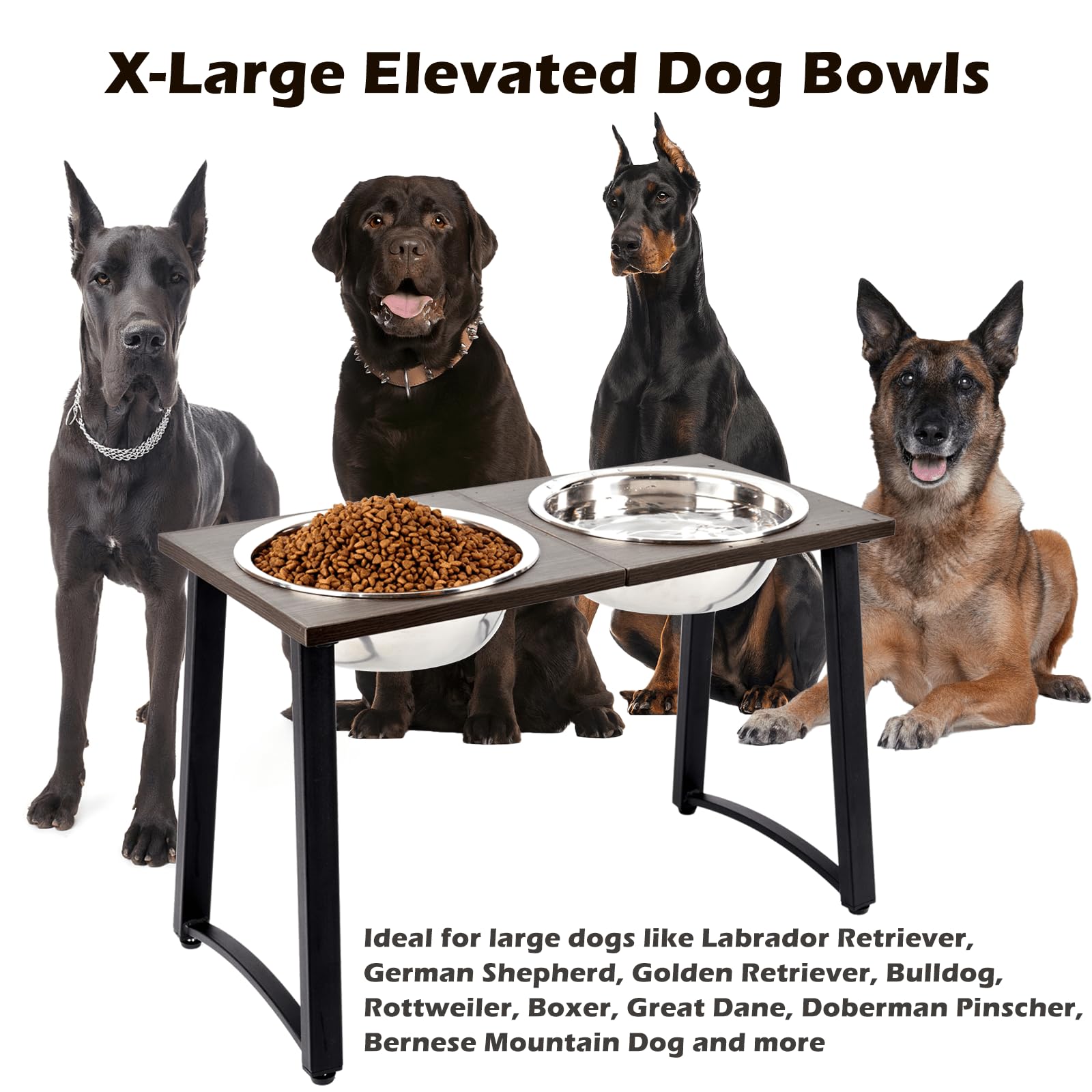 ADENGL stainless steel bowls 3000 ml are rust-resistant and easy to clean after meals