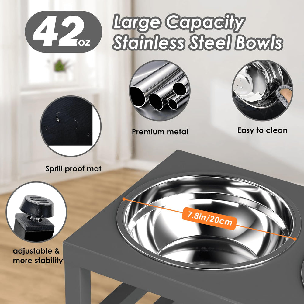 ADENGL stainless steel bowls 42oz highlight durable two-bowl design for busy homes