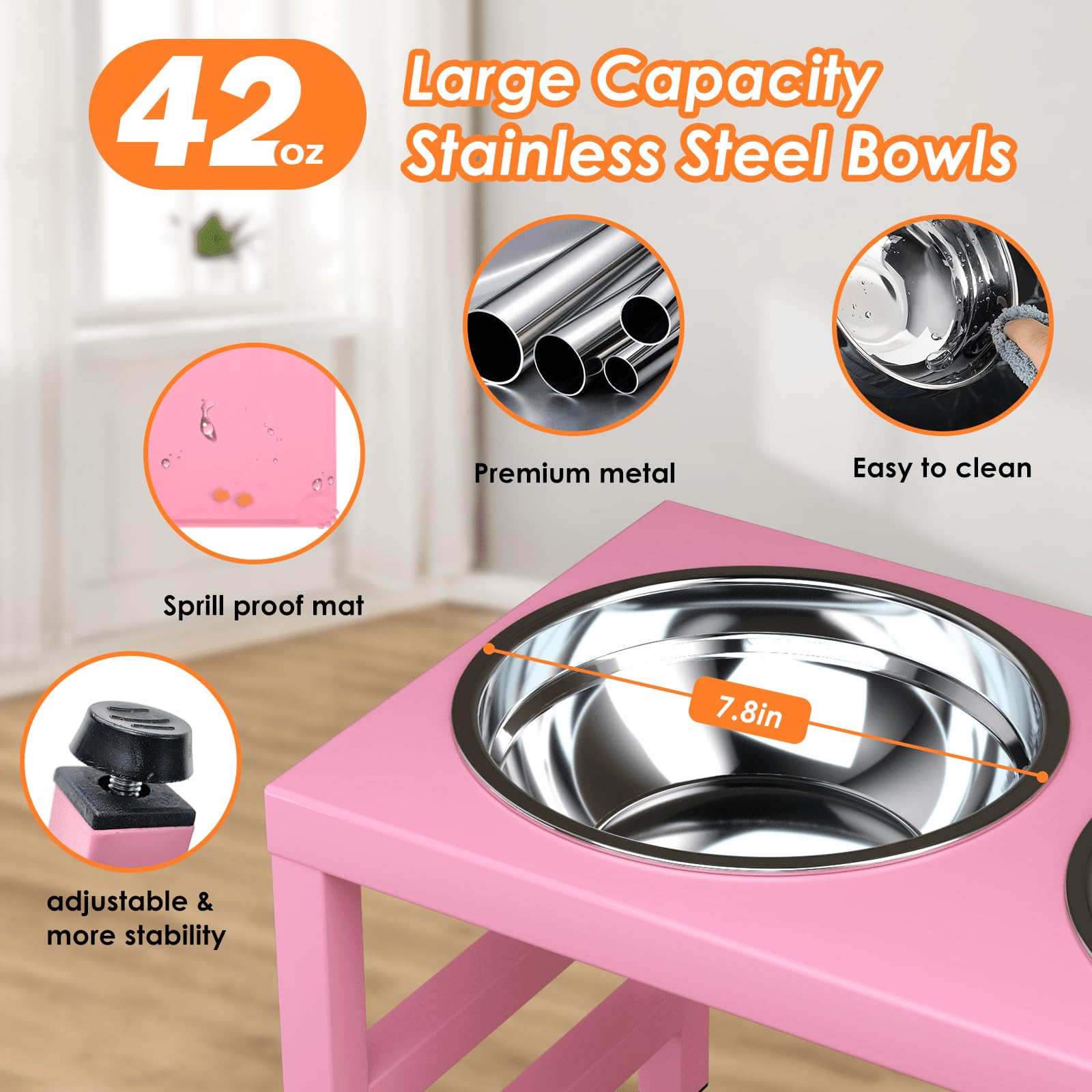ADENGL stainless steel bowls 42oz provide durable meal options