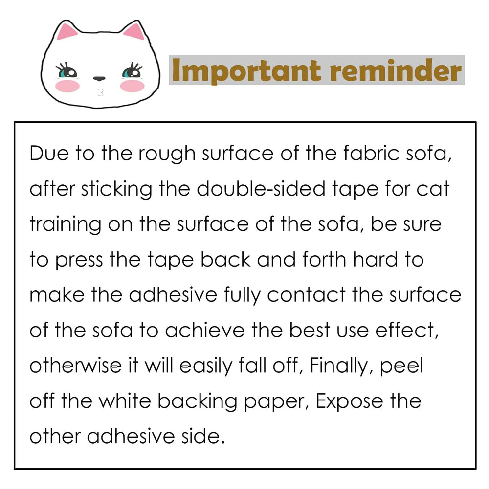Adimmobilize cat scratch tape on table top guards against claw damage.