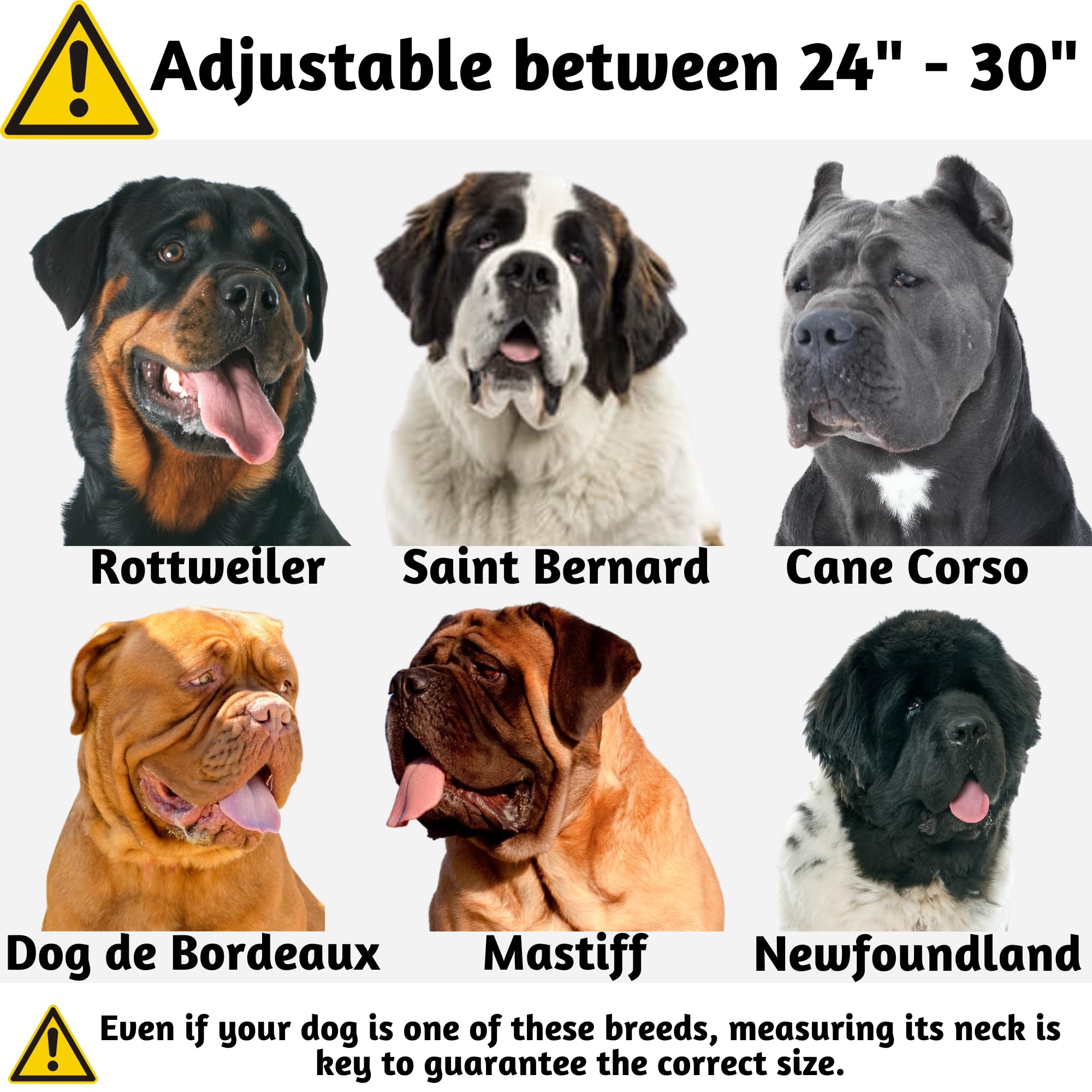 ADITYNA adjustable neck collar 24-30 in pink for large breeds
