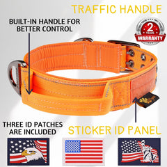 ADITYNA collar handle closeup highlights easy-grab control for training and busy parks