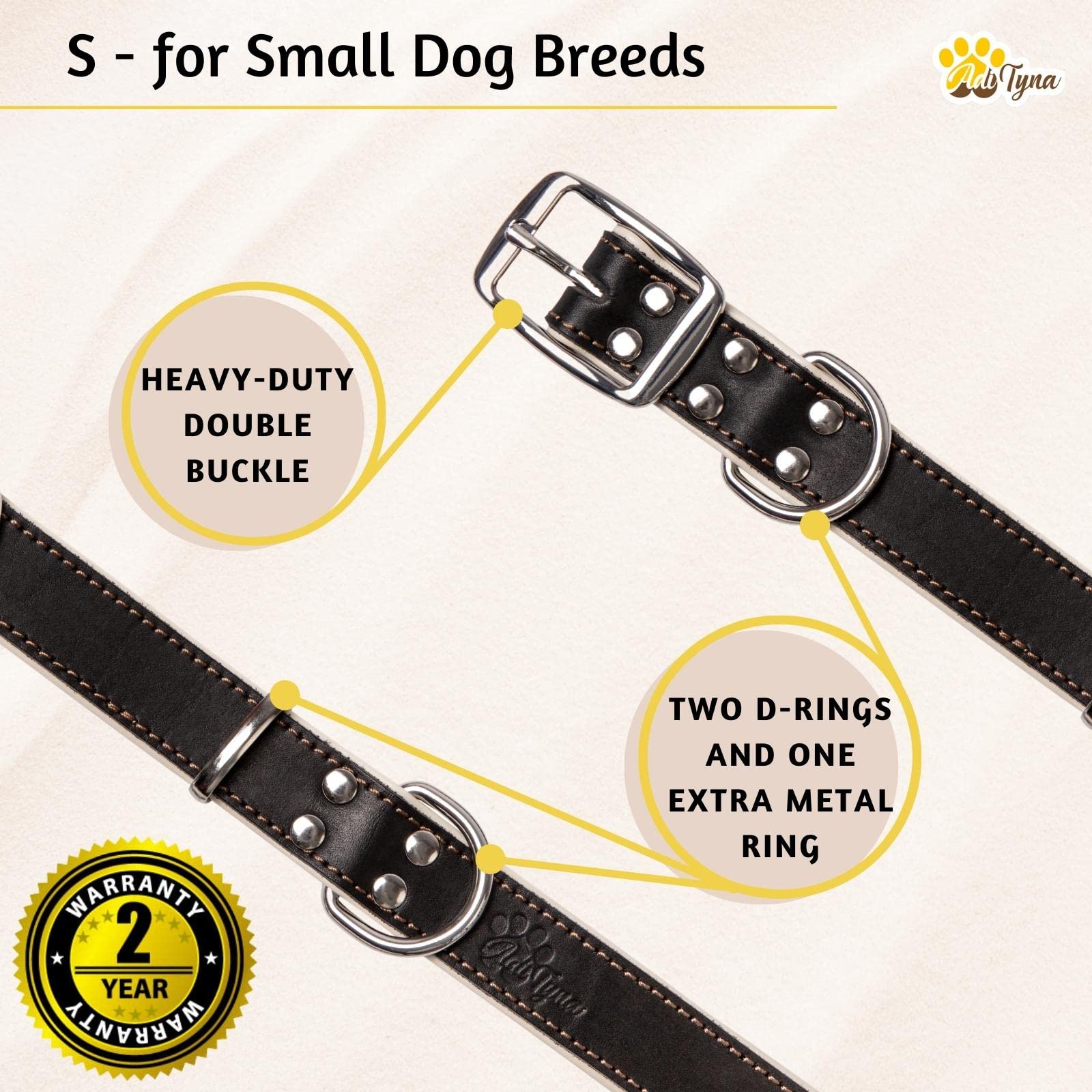 ADITYNA handcrafted leather collar packaging gift box signals premium gifting for dog lovers.