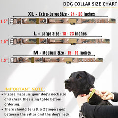 ADITYNA camo collar with handle side view for easy control during training