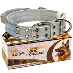 ADITYNA heavy-duty dog collar with handle — front view improves training control.