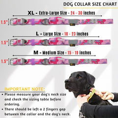 ADITYNA heavy-duty dog collar size adjustment illustrates 18–23 inch fit.