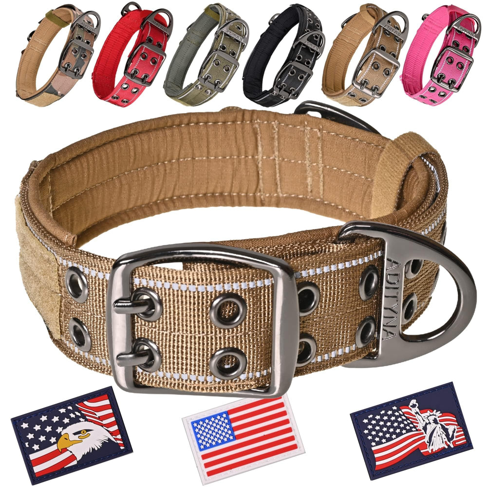 ADITYNA heavy-duty XL collar with handle for confident training.