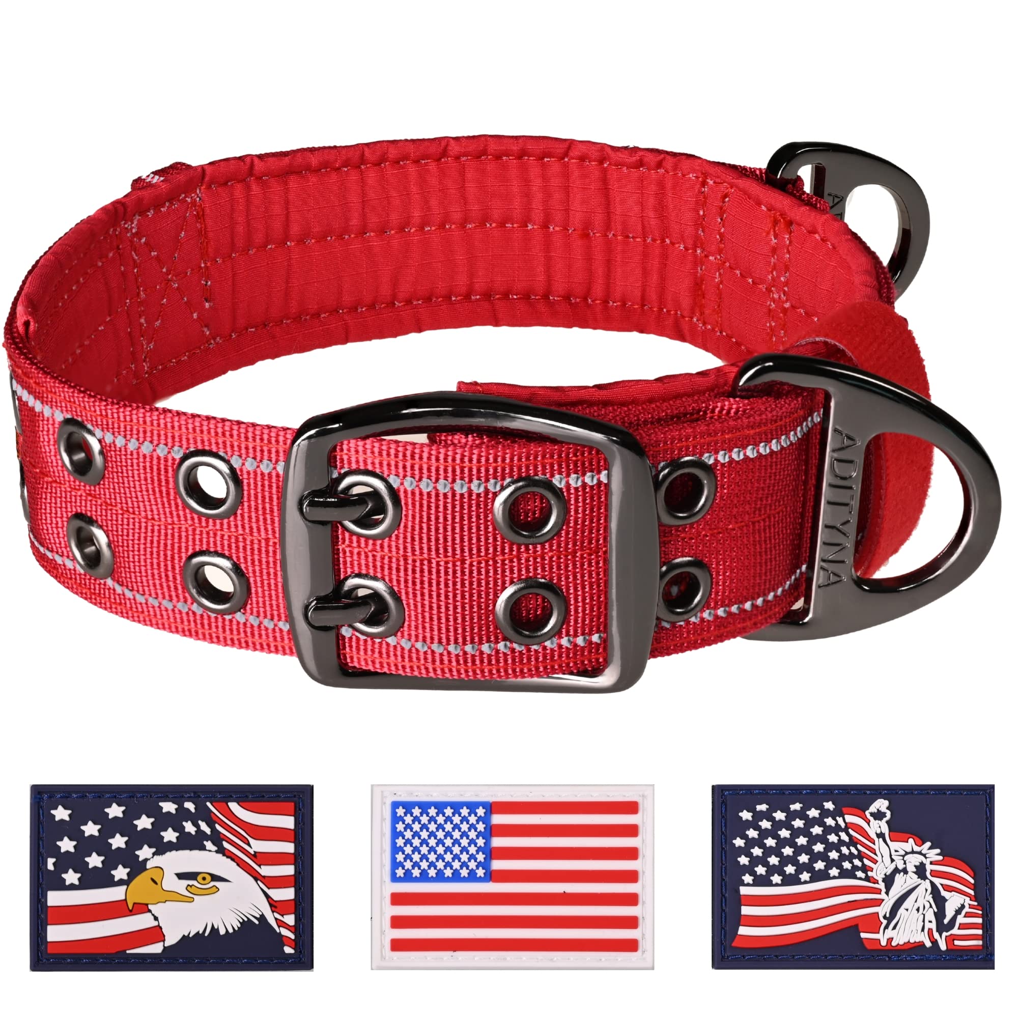 ADITYNA heavy-duty dog collar XXL adjustable neck—secure fit for growing extra-large dogs.