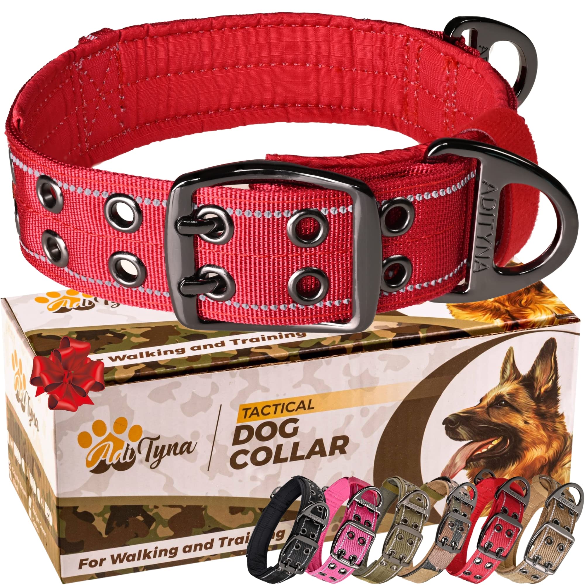 ADITYNA heavy-duty dog collar XXL warranty card—backed by a two-year coverage.