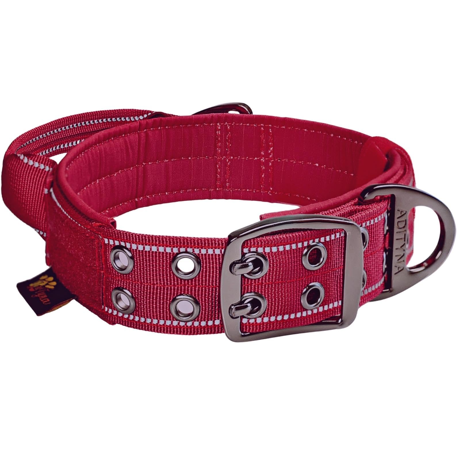 ADITYNA large dog collar with handle supports controlled, confident training.