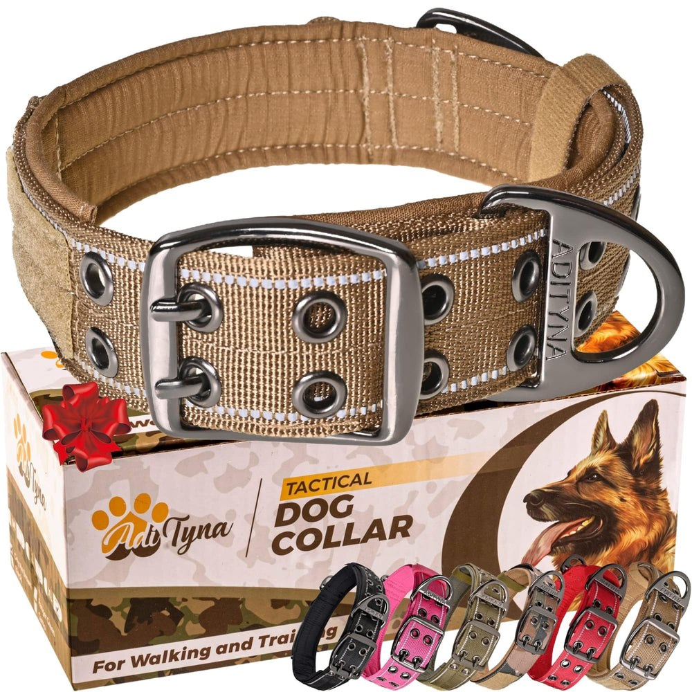 ADITYNA large-dog collar supports walking and jogging with sturdy build
