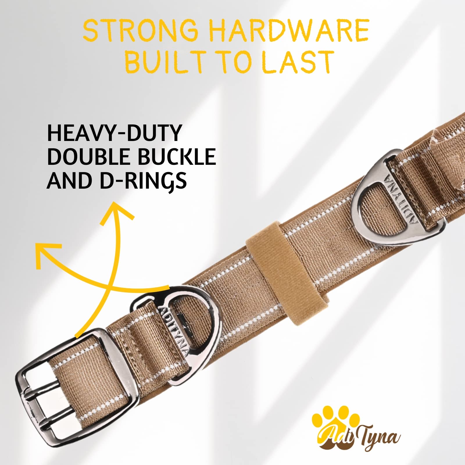 ADITYNA lightweight nylon webbing keeps flexibility.
