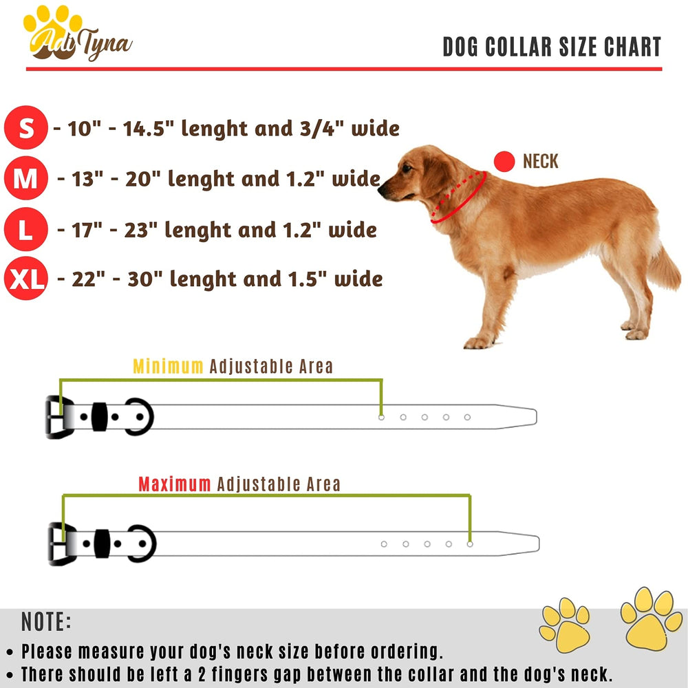 ADITYNA measurement-friendly visual to help choose the right collar size