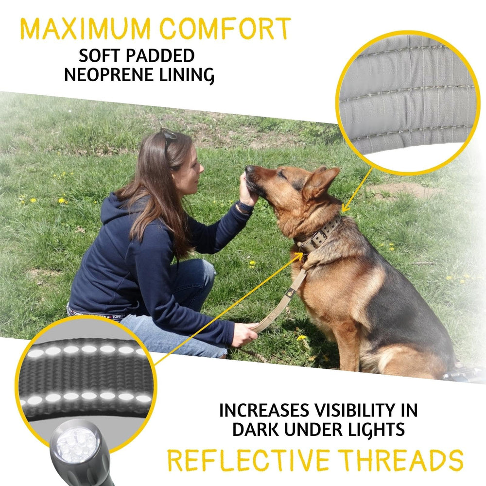 ADITYNA neoprene-padded collar delivers soft comfort and reduces chafing