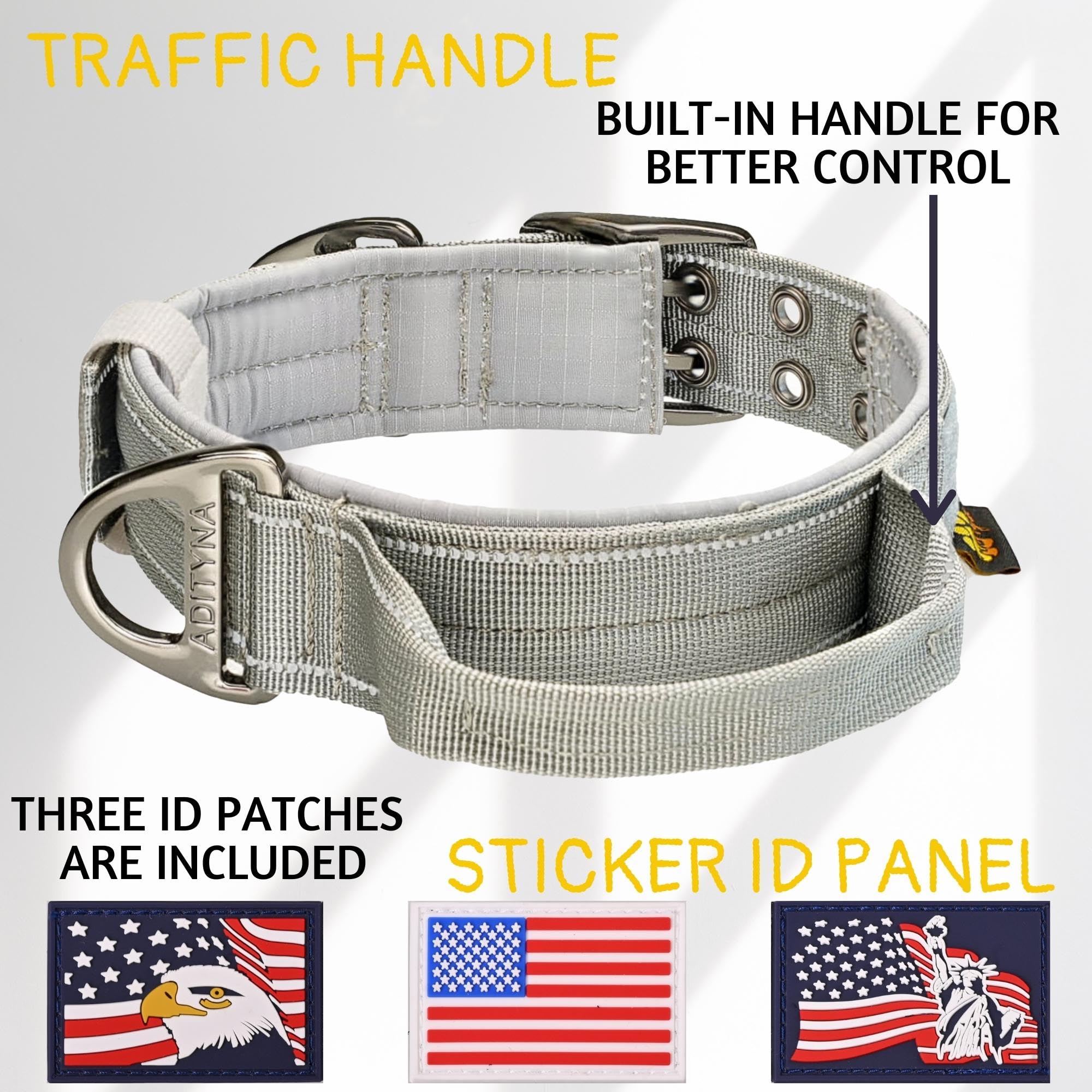 ADITYNA reflective stitching enhances visibility for safer nighttime walks.