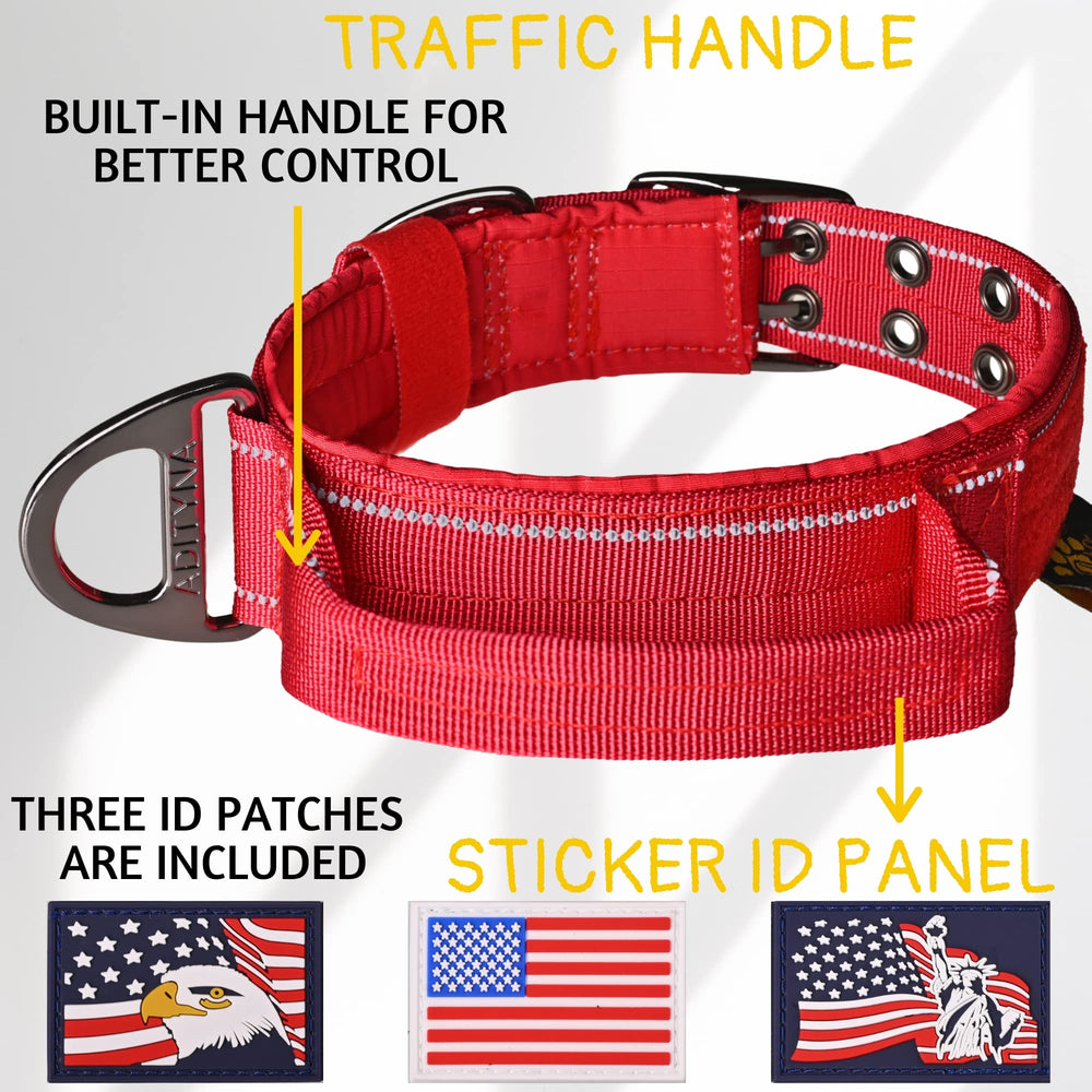 ADITYNA reflective stitching at night on collar for safer walks