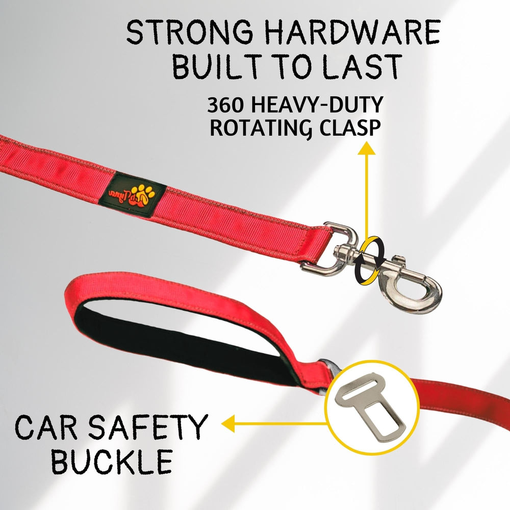 ADITYNA reflective stitching improves visibility during low-light walks.