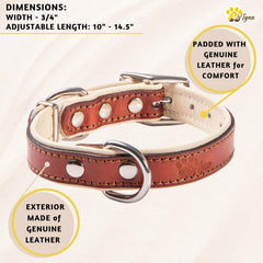 ADITYNA top-grain leather close-up highlighting padded interior for comfort.