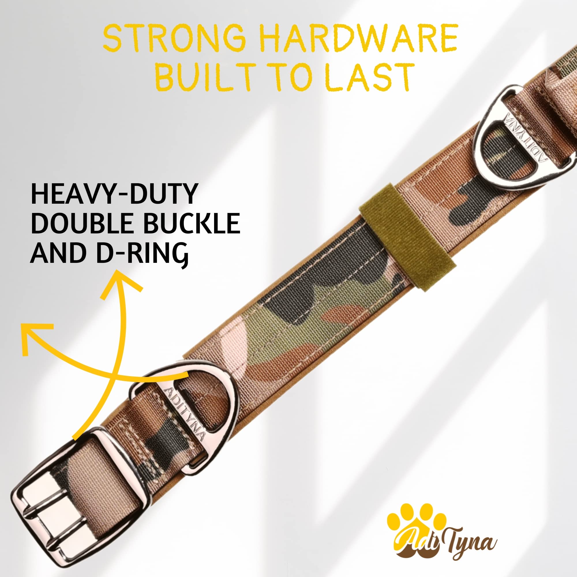ADITYNA training-walking collar with handle assisting in busy park control.