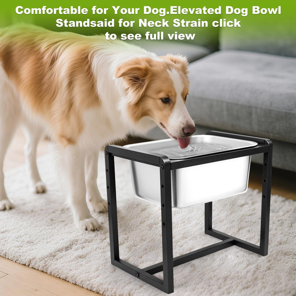 Durable metal frame complements home decor while supporting multiple pets.