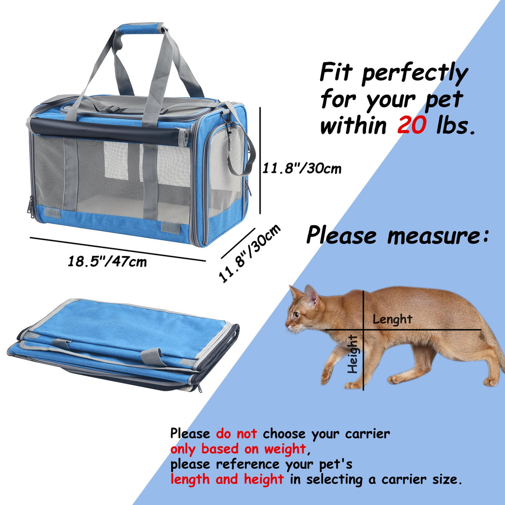 Adkyop large cat carrier adjustable shoulder strap for comfortable carry