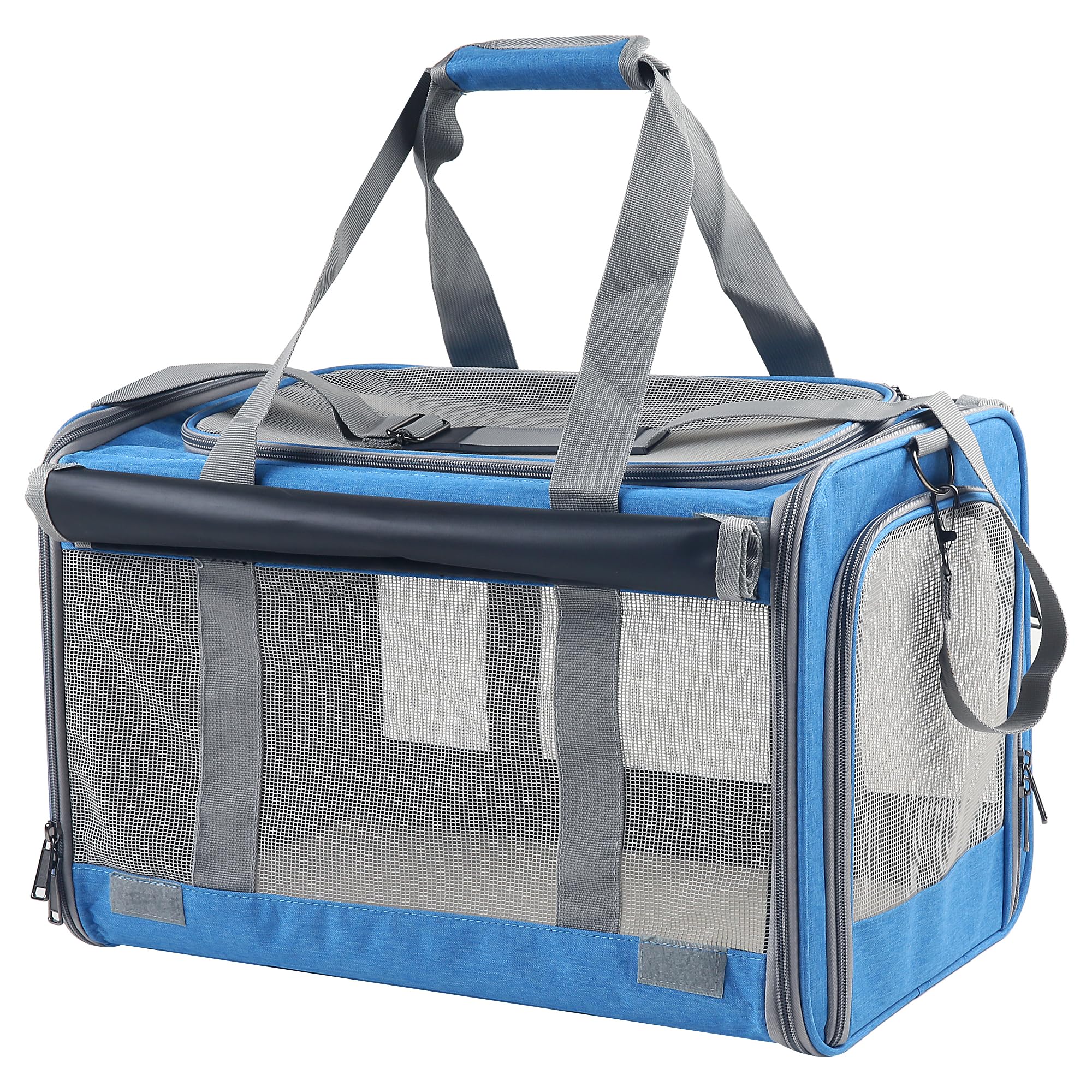 Adkyop large cat carrier top view showing roomy interior for travel