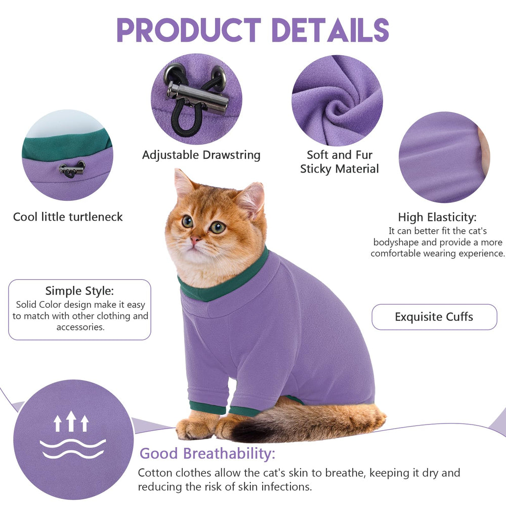 ADNIKIA cat surgery recovery suit full body view highlighting wound protection and gentle fit