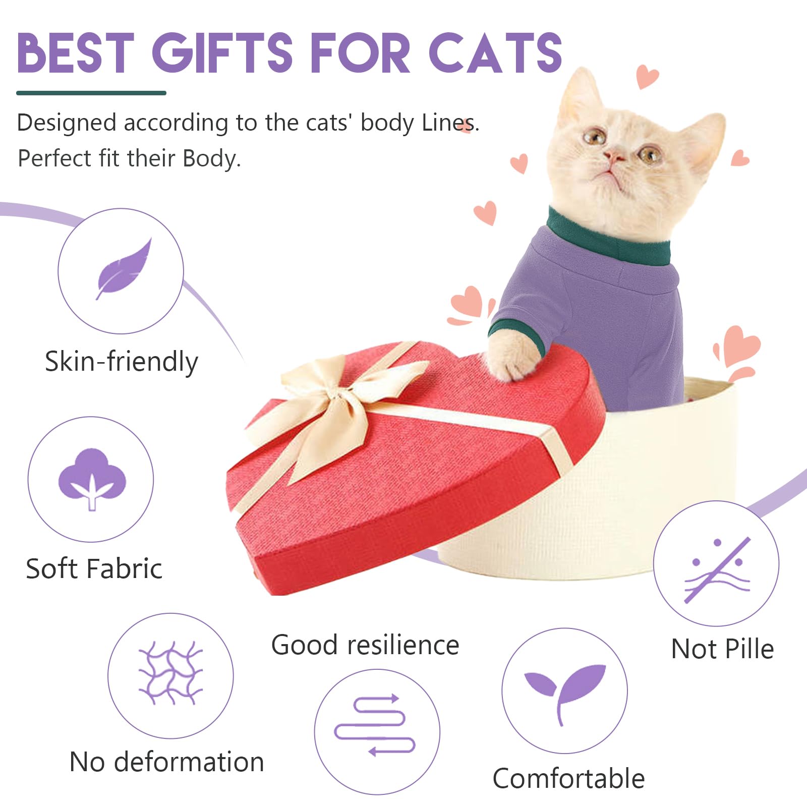 ADNIKIA daily-wear cat pajamas showing abdomen opening enabling easy access and hygiene
