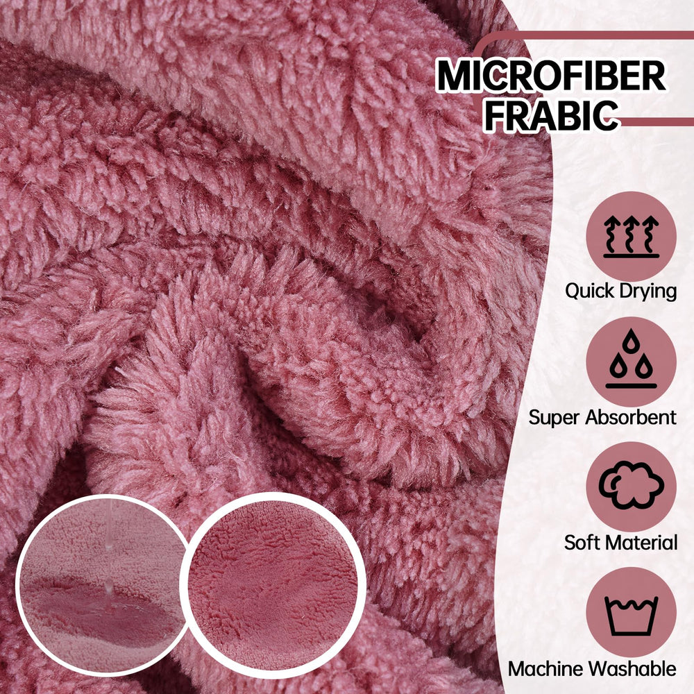 ADNIKIA dog drying coat hoodie detail highlights warm, snug coverage for chilly post-bath moments.