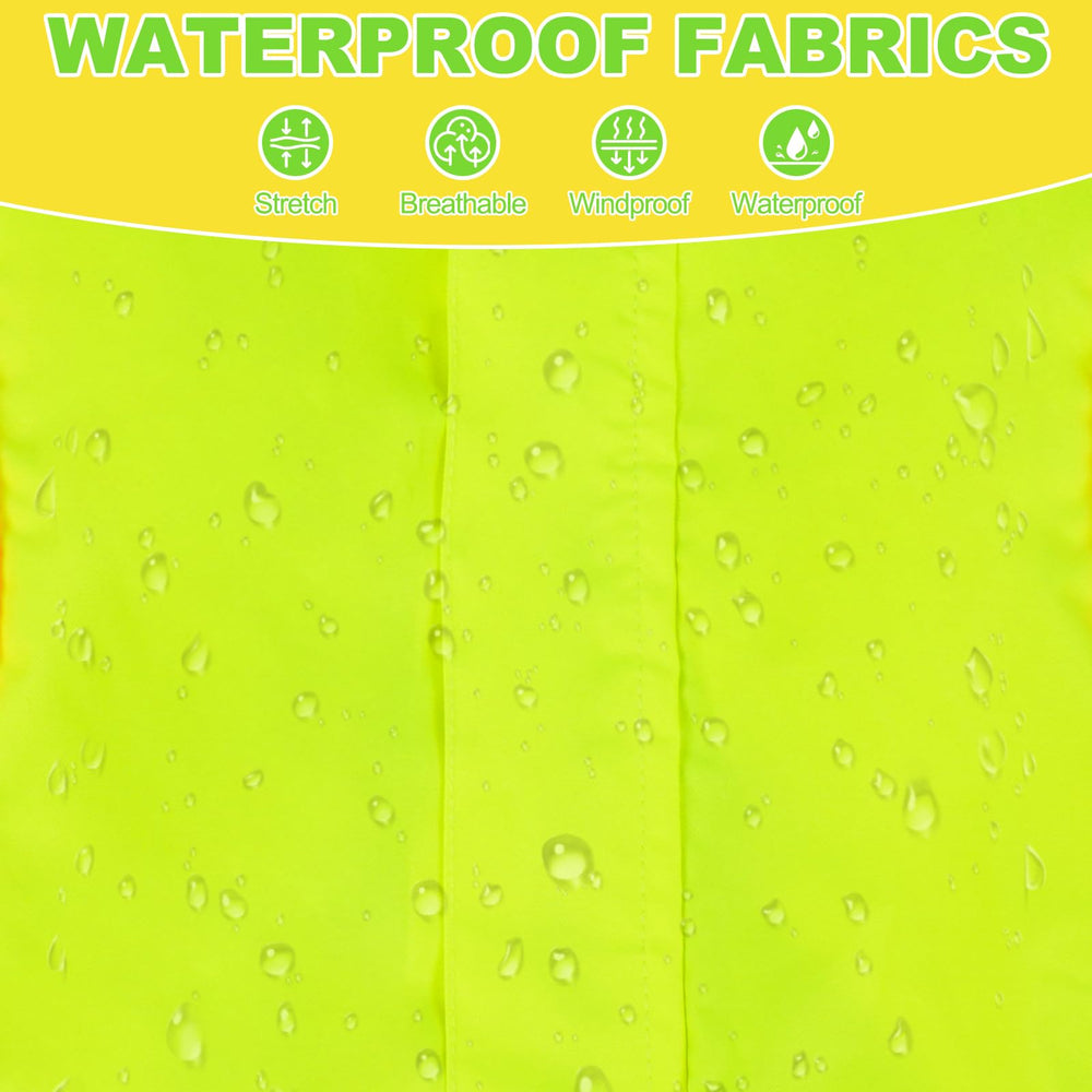 ADNIKIA dog raincoat four-leg design with adjustable straps for secure fit.