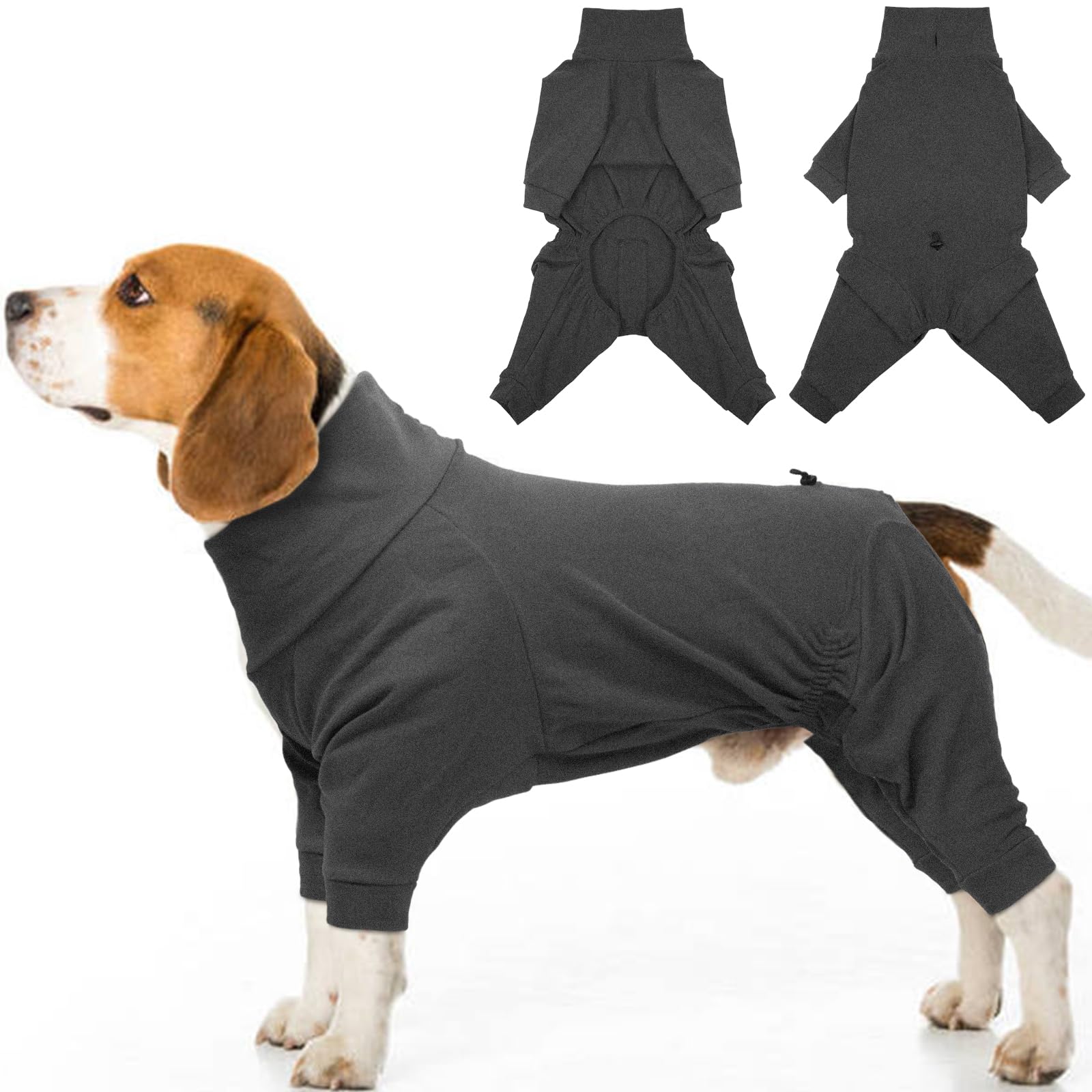 ADNIKIA dog winter coat fleece provides warm full-body coverage for chilly days.