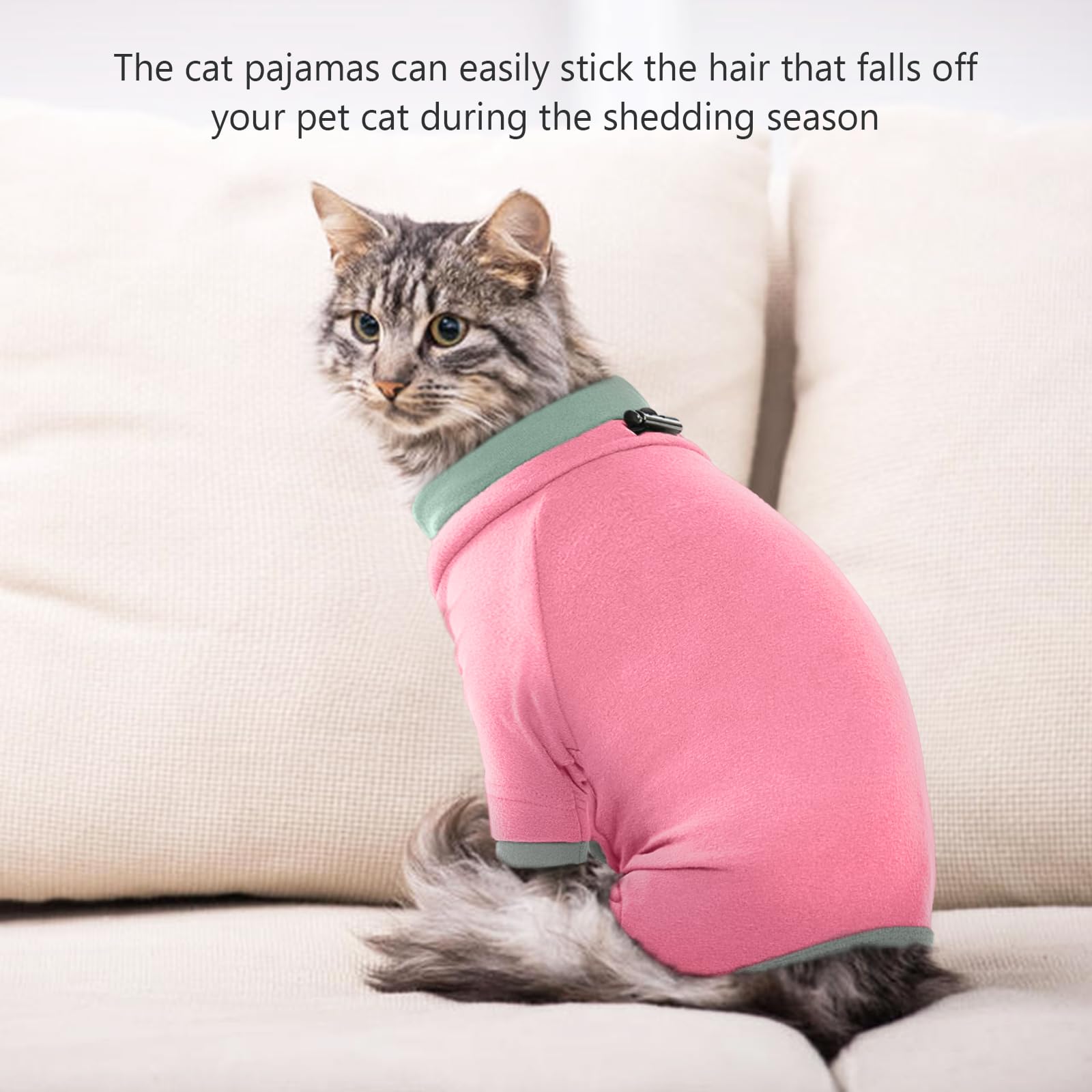 ADNIKIA easy on off cat bodysuit fits male and female cats