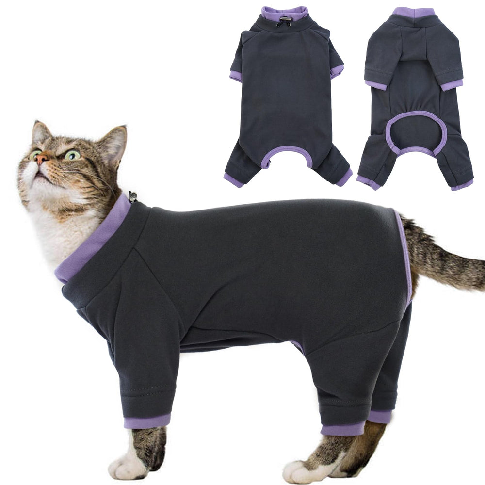 ADNIKIA sticky-hair cat-onesie eases shedding cleanup on clothes and furniture.