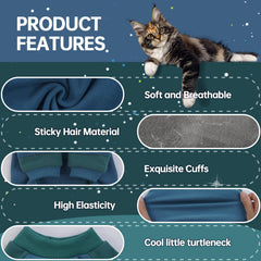 ADNIKIA surgery recovery cat suit close-up protects wounds