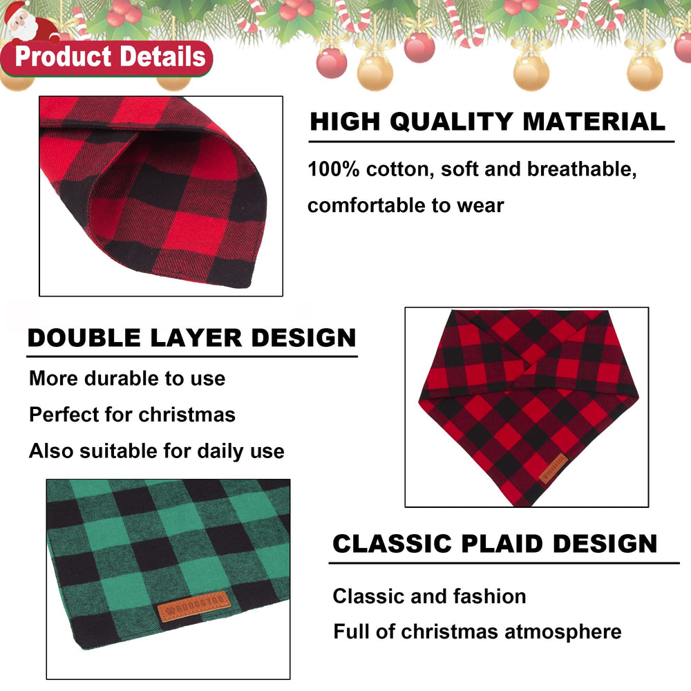 ADOGGYGO bandana stitching detail highlights durable two-layer fabric