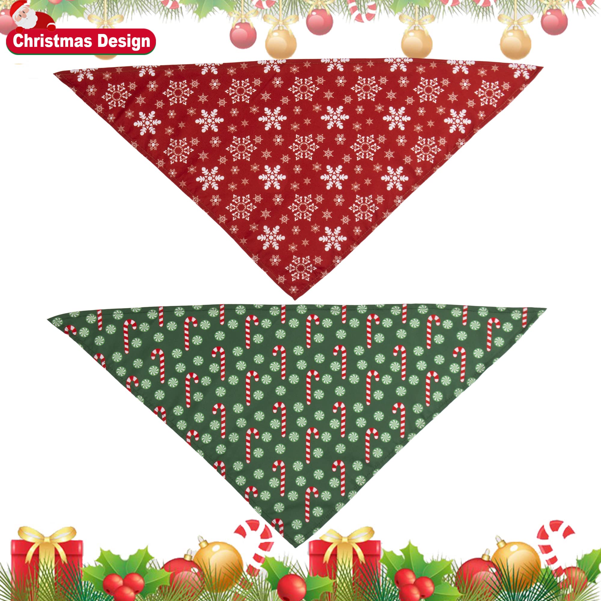 ADOGGYGO bandanas navideñas protegen contra el babeo ligero en casa y fuera