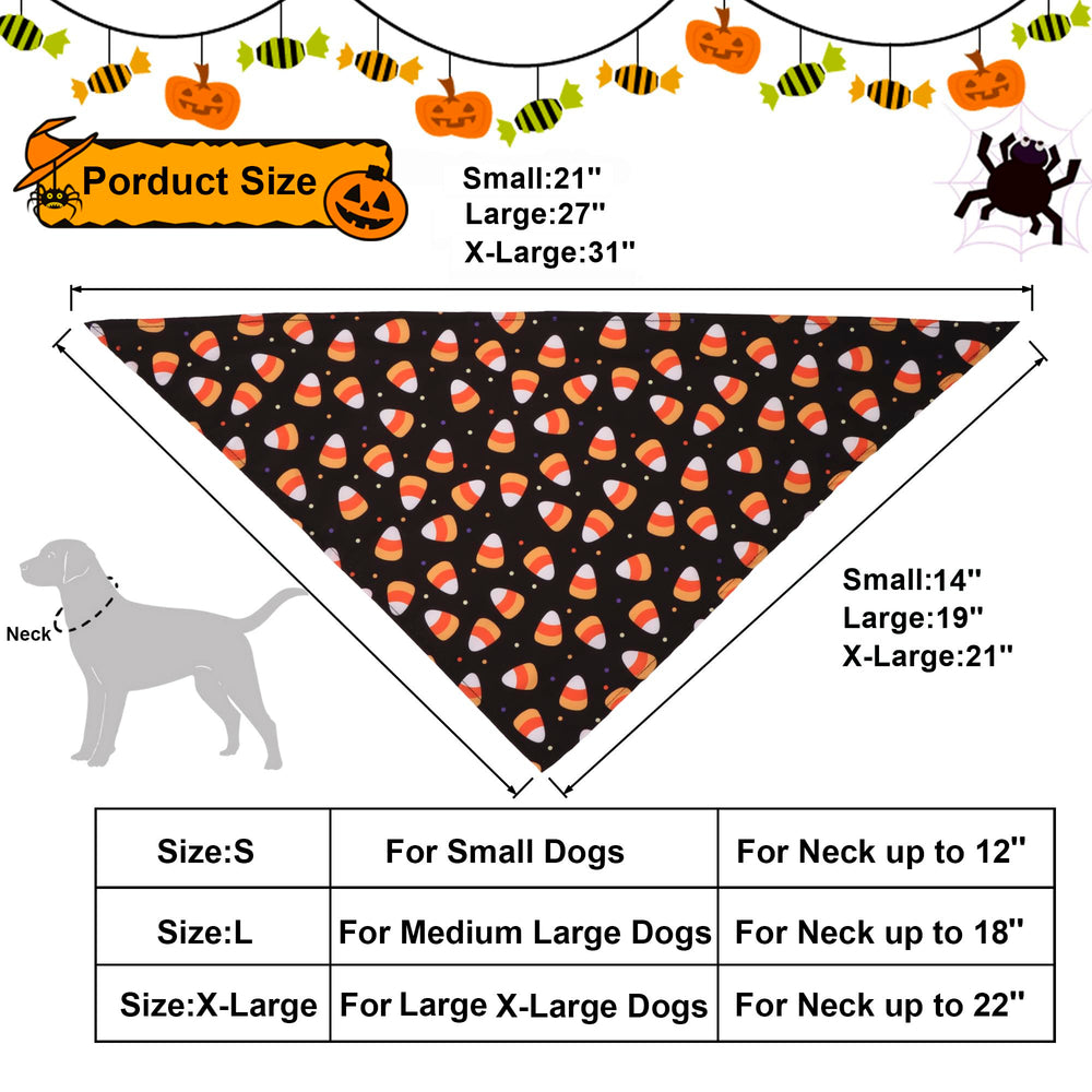 adoggygo conjunto de cuatro bandanas para Halloween