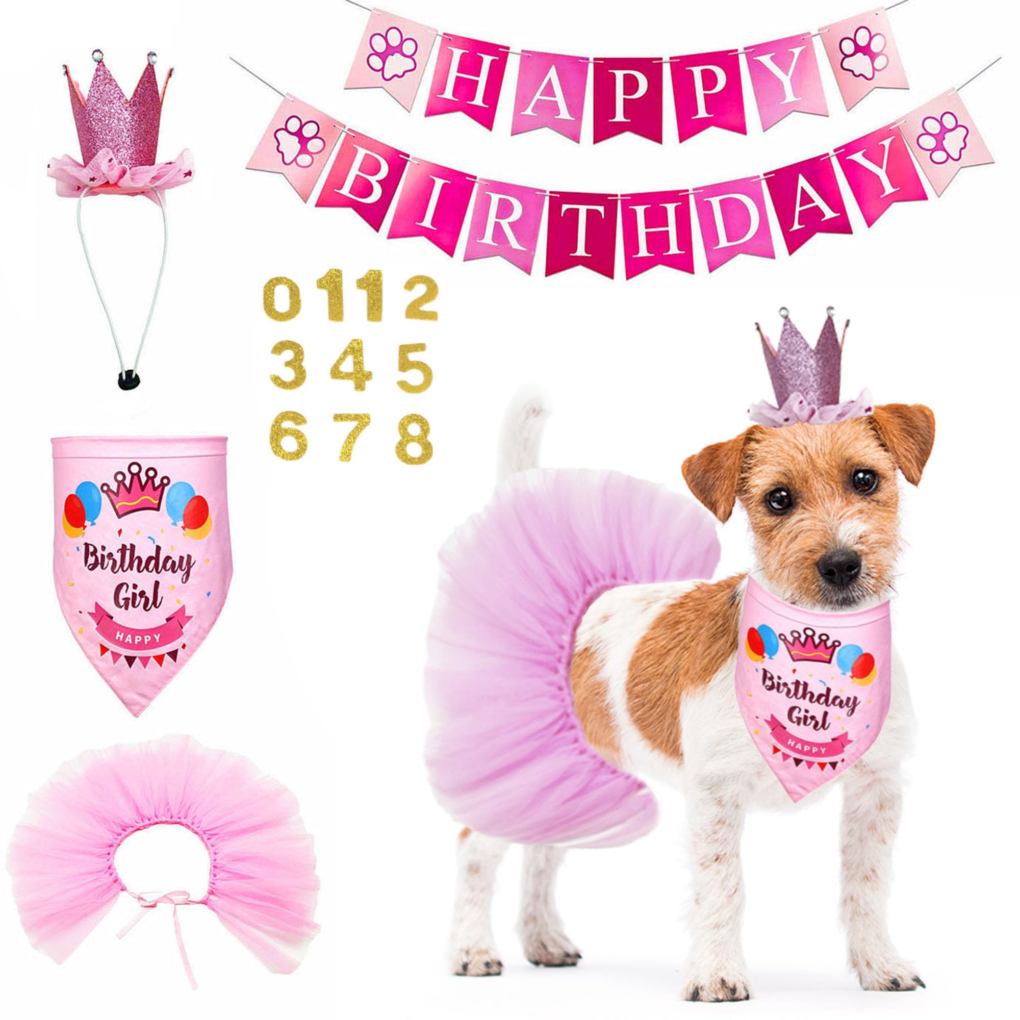 ADOGGYGO dog birthday hat for festive celebrations and photos