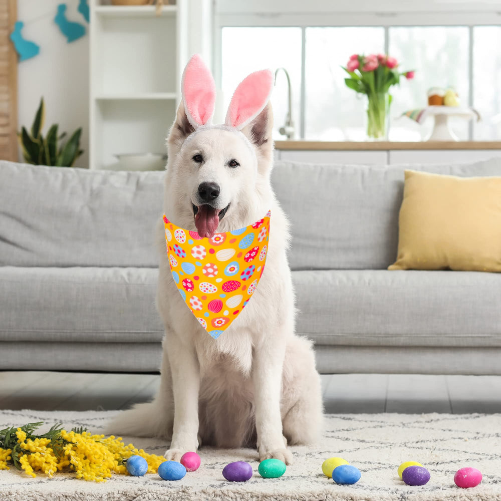 ADOGGYGO Easter-themed bandana ready for photoshoots and Easter gatherings.