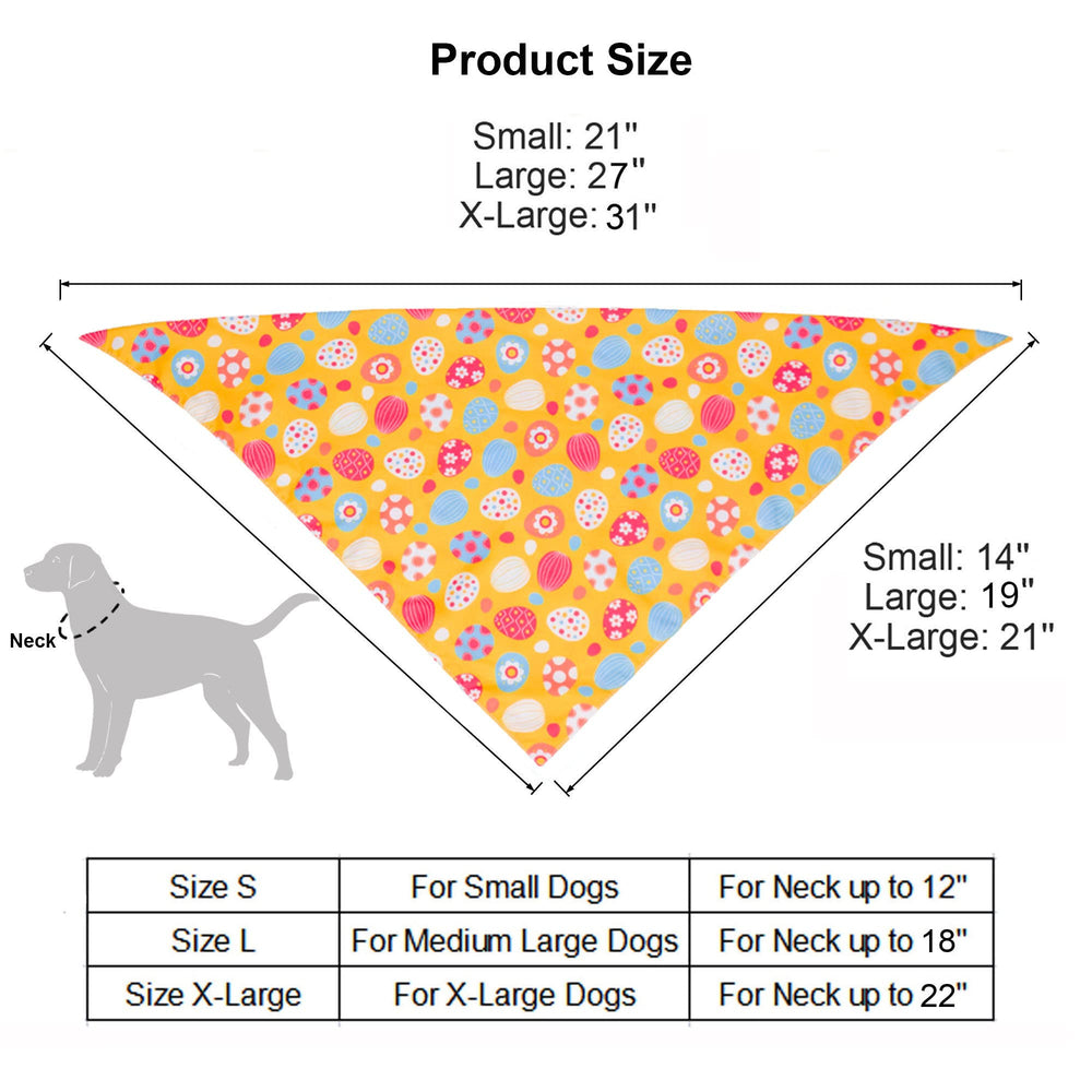 ADOGGYGO Easter bandana in purple on a dog for festive photos.