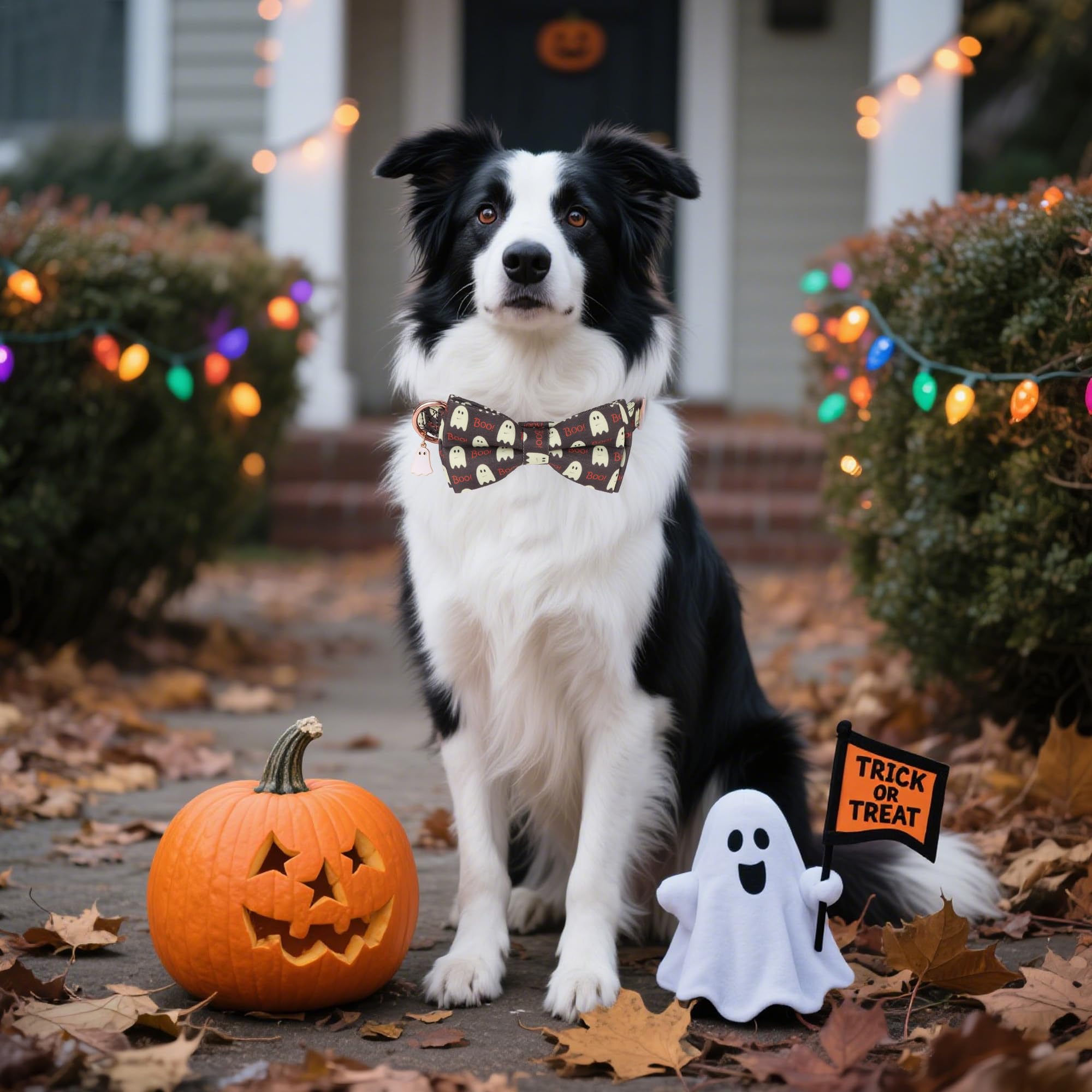 ADOGGYGO detachable bowtie offers quick Halloween styling