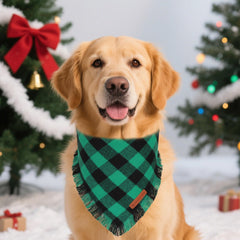 ADOGGYGO premium cotton dog bandana fabric close-up highlights soft, comfortable wear.