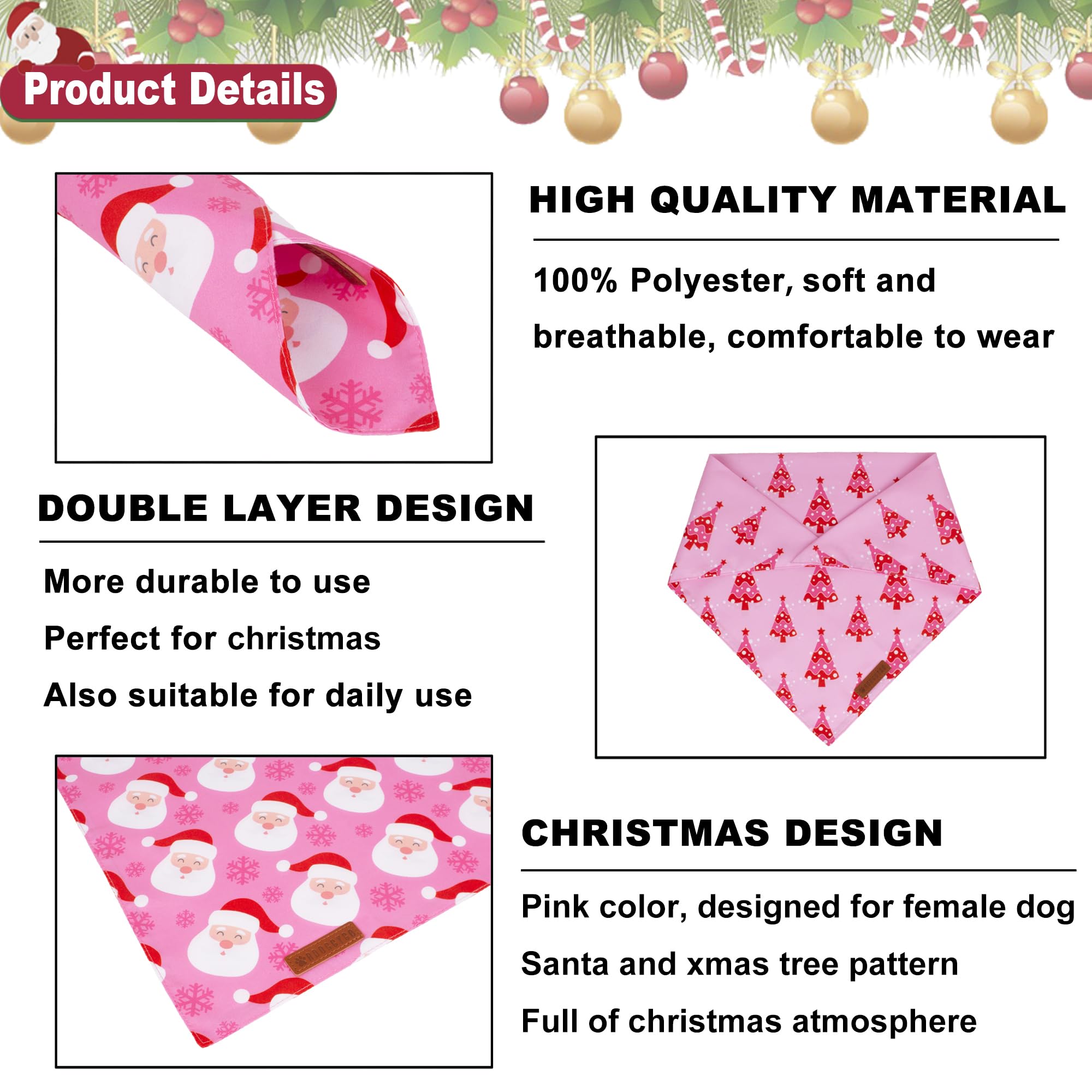 ADOGGYGO soft polyester bandana keeps pets comfy without weighing them down.